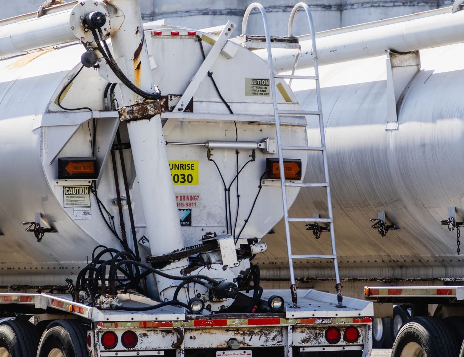 A road tanker in the group's haulage fleet
